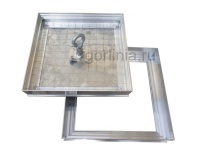 Напольный люк под плитку 600х600 мм Small 