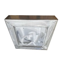 Люки под брусчатку Проспект-СН съемные из стали AISI 304 3мм пешеходные А15 с гладким дном под мощение тротуарной плиткой